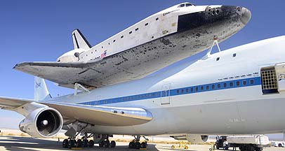 Space Shuttle Endeavour at NASA Dryden Flight Research Center, September 20, 2012